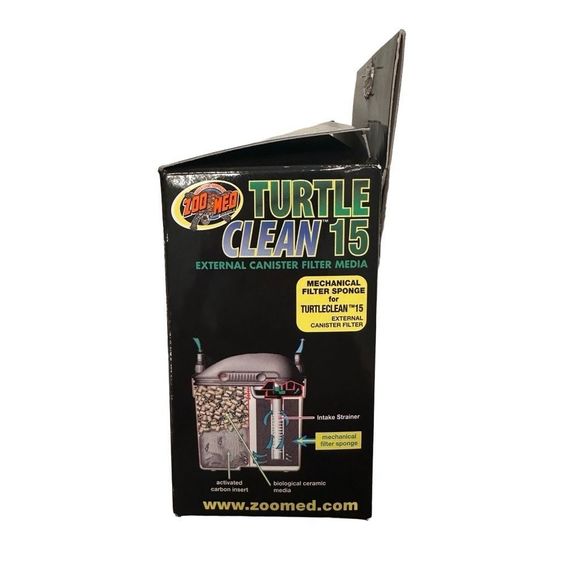 Turtle Clean 15 Zoo Med External Mechanical Filter Sponge Set of‎ 2 - Picture 3 of 4